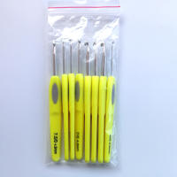 Gancho ergonómico de aluminio suave para ganchillo, hilo de tejer para manualidades, 8 piezas - details 3