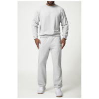 Sudadera deportiva casual de cuello redondo para hombres, color sólido, sudadera para uso en casa y viajes - details 8