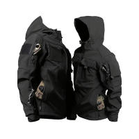 Chaqueta Táctica de Piel de Tiburón Impermeable, Abullonada, Vestuario de Caza al Aire Libre - details 1