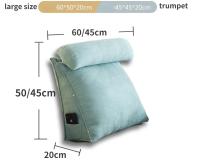 Silla de Cama Triangular con Cojín para Trasero y Lactancia Decoración para el Hogar Silla de Oficina de Senderismo para Lectura en Sala de Estar - details 11