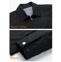 Chaquetas ligeras con solapa para hombre, vestidos informales de negocios, parabrisas, ropa de primavera y otoño - details 7