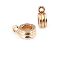 Círculo redondo de latón de Color dorado de 18K, pulseras con agujeros grandes, collares de cuentas, colgantes, conectores, suministros para fabricación de joyas - details 53