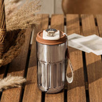 Taza de aislamiento portátil con pantalla Digital, botella reutilizable resistente al calor para mujeres y hombres - details 7