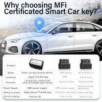 Rastreador GPS Universal OBD para iPhone, iPad, localizador GPS antipérdida para coche, App Find My, localizador de encendedor de cigarrillos, carga rápida de 20W - details 2