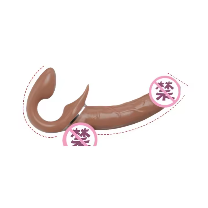Masturbador lésbico adulto, vibrador pull-up, juguetes sexuales telescópicos, pene consolador portátil de doble punta. - 1