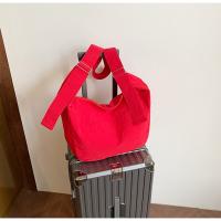 Bolso informal coreano para mujer, bolso de hombro de nailon de gran capacidad con diseño suave, bolso de viaje ligero de Color sólido - details 11