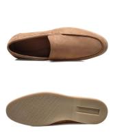 Zapatos de conducción informales transpirables de corte bajo de cuero, zapatos de vestir redondos - details 7