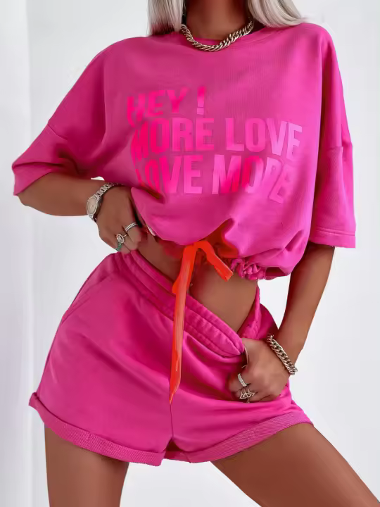 Conjunto Deportivo de Dos Piezas de Moda Europea-Americana Primavera-Verano 2025 - 1