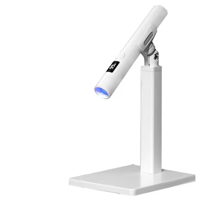 Luz UV para uñas de Gel, Mini lámpara LED de mano con soporte, secador de uñas portátil, recargable, USB, inalámbrico - 1
