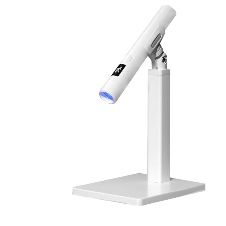 Luz UV para uñas de Gel, Mini lámpara LED de mano con soporte, secador de uñas portátil, recargable, USB, inalámbrico - 1
