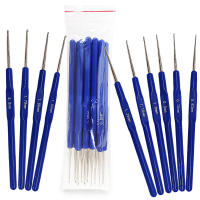 Agujas de ventilación para hacer pelucas, gancho de ganchillo de aluminio, aguja de tejido para extensión de cabello, 10 unidades por lote - details 3