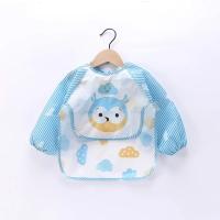 Babero de manga larga impermeable para bebé, delantal de alimentación con bolsillo, paño para eructar, for1-3Year de plástico - details 1