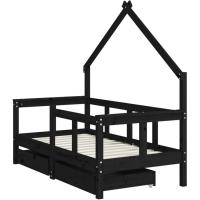 Estructura de Cama Infantil con cajones Madera de Pino 80x160cm - details 60