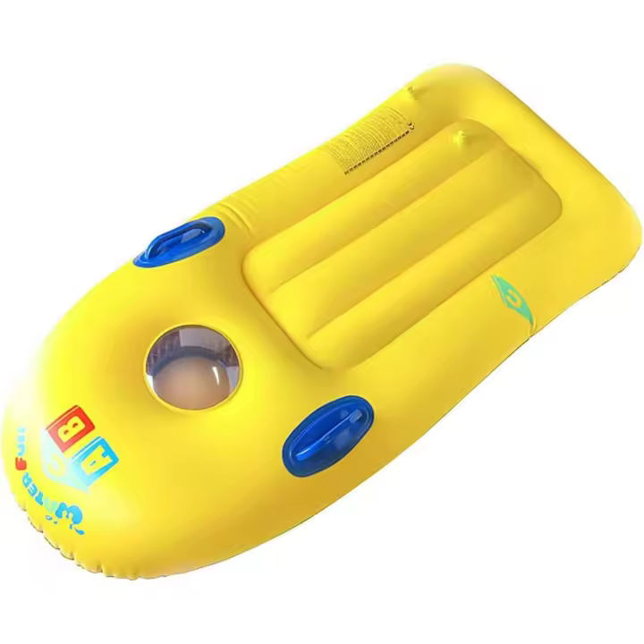 Flotador Inflable Feliz Colchón de Natación Aireado para Niños Tabla de Surf - 1
