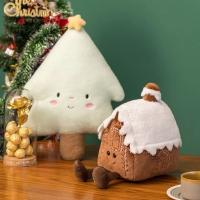 INS Christmas Ginger Bread Plush Pillow Festival Holiday Stuffed Chocolate Cookie Cabin House Decor Cushion Kids Birthday Gift - details 6