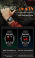 2025 nuevo Reloj inteligente GPS militar al aire libre pantalla de alta definición amoled de 1,43 pulgadas, linterna LED potente, llamada bluetooth, monitoreo de frecuencia cardíaca y presión arterial 100 + Reloj inteligente impermeable en modo deportivo - details 12