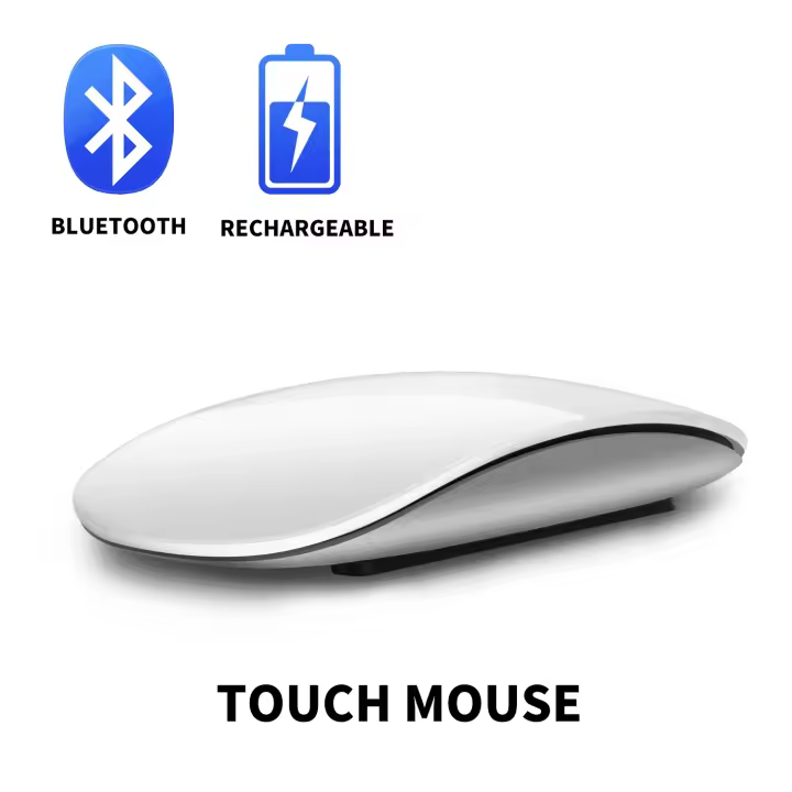 El ratón inalámbrico Bluetooth 4,0 se puede cargar en silencio y tocar el ratón con múltiples arcos. - 1