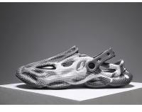 ⭐ 🔥 ⭐ Antideslizante de los hombres y las mujeres zapatos con agujeros graffiti camuflaje al aire libre pareja sandalias de playa verano de suela gruesa pisando mierda zapatillas geniales de los hombres y las mujeres - details 10
