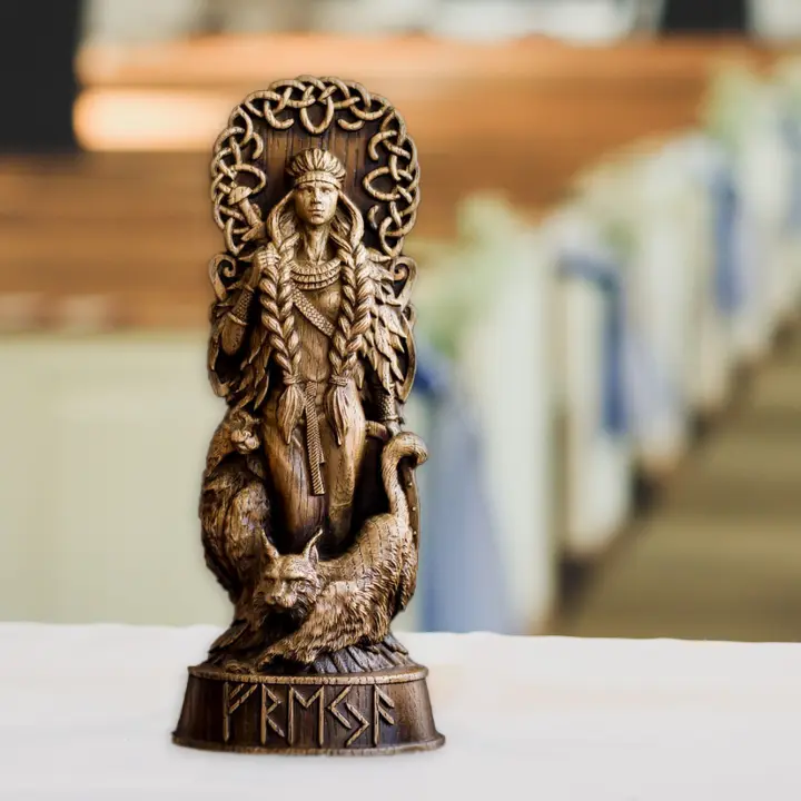 Adorno de estatua de Thor para el hogar, artesanía de resina de dioses nórdicos, mitos y leyendas, nuevo - 1