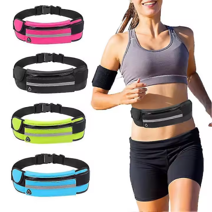 Riñonera portátil impermeable para correr - Naievear Jogging Senderismo Deporte Cinturón Bolsa antirrobo - 1