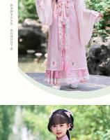 Hanfu de la dinastía Ming para niñas, traje antiguo chino súper inmortal para niños, vestido fino de estilo Tang, novedad de 2025 - details 8
