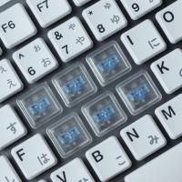 50PCS CHOSFOX Low Profile PBT Keycaps For Kailh Chocolate Switch nical Keyboard Ultra Thin Black White Transparent - details 5