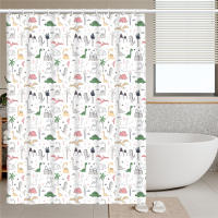 Cortina de ducha PEVA impermeable y a prueba de moho, partición de ducha gruesa para baño e inodoro, sin necesidad de perforar agujeros, enviar ganchos, sin poste - details 7