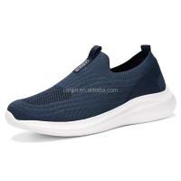Nueva malla antideslizante informal totalmente negra a la moda para caminar, zapatos deportivos ligeros de marca de verano para hombre, precio bajo - details 1