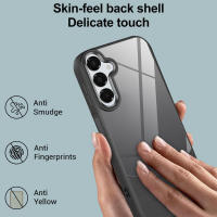 Funda protectora de cuero con vidrio transparente, diseño funcional y elegante para accesorios electrónicos Samsung Galaxy serie A - details 1