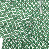 Vestido largo bohemio de verano con manga abombada para mujer, ropa elegante informal con cordón Floral y cuello en V holgado - details 8