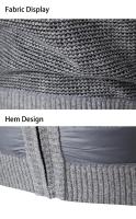Suéter de lana tipo cárdigan holgado y cálido, informal, cómodo, moderno y moderno para hombre en otoño e invierno - details 17