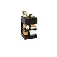 Conjunto de Mesa de Noche de Blanco Set de 2 Mesitas con Cajón y 2 Estanterías - details 8