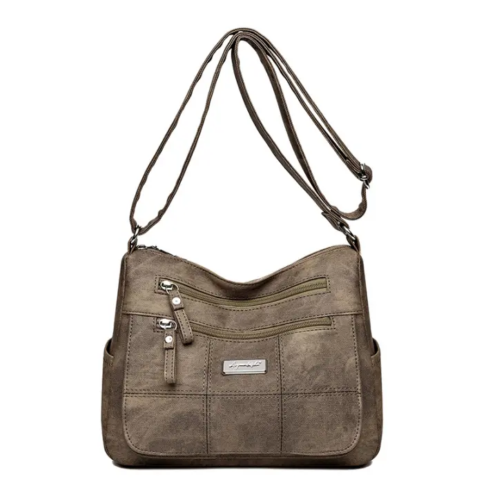 Mediana edad mujer bolsa transfronteriza nueva moda una bolsa de hombro bolsa crossbody simple y versátil niña bolsa de madre gran capacidad - 1