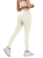 Leggings Deportivos de Hilo Sin Costuras de Alta Cintura Pantalones de Yoga para Mujeres con Bolsillo - details 12