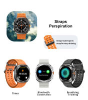 El nuevo reloj inteligente QS-7TF con correa de silicona de aleación de diseño tiene una batería de larga duración y funciones completas. - details 5