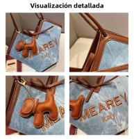 Bolso de mano de nuevo estilo para mujer, bolso de hombro de gran capacidad, bolso de viaje vaquero versátil para otoño e invierno - details 4
