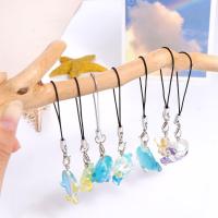 Cordón de cadena para teléfono con forma de pez, llavero de criatura marina, cuerda colgante para teléfono, cadena para teléfono móvil con estrella de mar Kawaii, joyería para teléfono - details 4