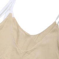 Vestido de color sólido nuevo 2025 con tirantes decorativos y borde largo con volantes para vacaciones de ocio transfronterizas europeas y americanas - details 8