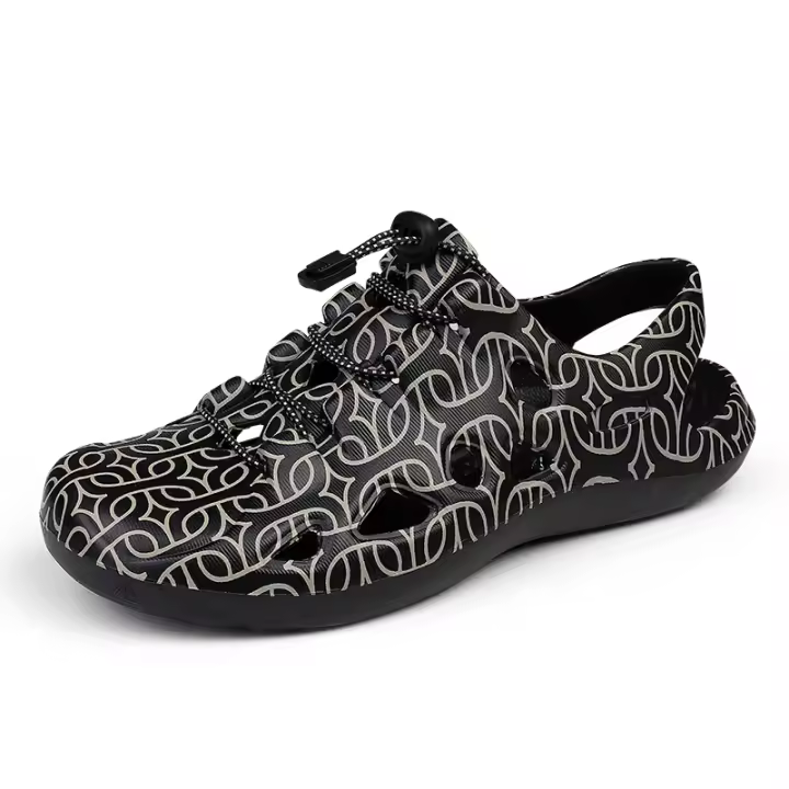 Zuecos de marca para Hombre, sandalias informales de EVA, luces, coloridas, para Playa y Verano, Gran Oferta - 1