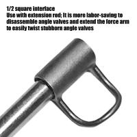 Llave de grifo de válvula Triangular para espacios pequeños, válvula de ángulo con barra de extensión, llave de baño, herramienta de plomería de ajuste - details 4