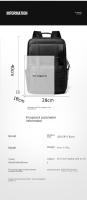 Mochila de Negocios de Cuero Minimalista Impermeable, Resistente al Desgaste, Tamaño 40x28x18cm para Viajes de Negocios y Commuting - details 17