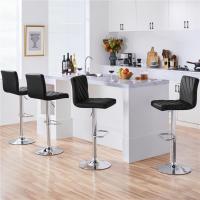 Juego de 2 Taburetes de Bar Altura Ajustable 92-113,5cm Sillas de Bar Asientos Giratorios Diseño Moderno Taburetes Altos Negro - details 8