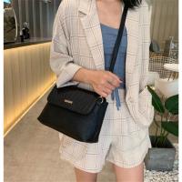Bolso de Hombro para Mujer Simple Tipo Mensajero con Flap en Cuero PU Bolso Cruzado Casual Negro para Señora - details 3