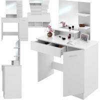 tocador de Maquillaje, Estilo Vintage, Espejo Giratorio, Taburete Acolchado, 4 cajones, Elegante, Muebles Dormitorio, tocador con Espejo, Espejo Maquillaje, tocadores de Maquillaje - details 35
