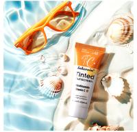 SPF40 hidratante teñido VC protector solar protección de la piel maquillaje refrescante crema de protección solar UV antienvejecimiento protector solar resistente - details 10
