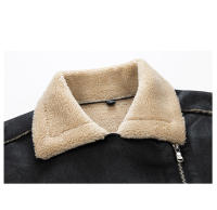 Abrigos gruesos de lana para hombre, chaquetas cómodas sencillas de Color sólido, con cuello vuelto, a la moda, novedad de invierno, 2024 - details 8
