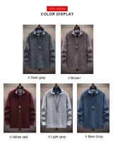 Suéter de punto para hombre Sudaderas más gruesas Jersey con media cremallera - details 2
