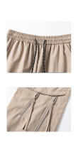Pantalones Cargo con cordón a prueba de viento para hombre, Pantalones rectos transpirables sencillos para primavera y otoño, nuevos pantalones informales lisos para senderismo y movimiento para hombre - details 6