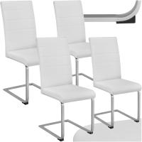 Conjunto de Sillas de Comedor, Diseño Moderno, Asiento y Respaldo Acolchado, Piel Sintética, Alta Capacidad,Montaje Rápido - details 0