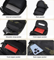 Riñonera deportiva para hombre, para exteriores, camping, senderismo, pesca, escalada, mochila, bolsas de pecho - details 4